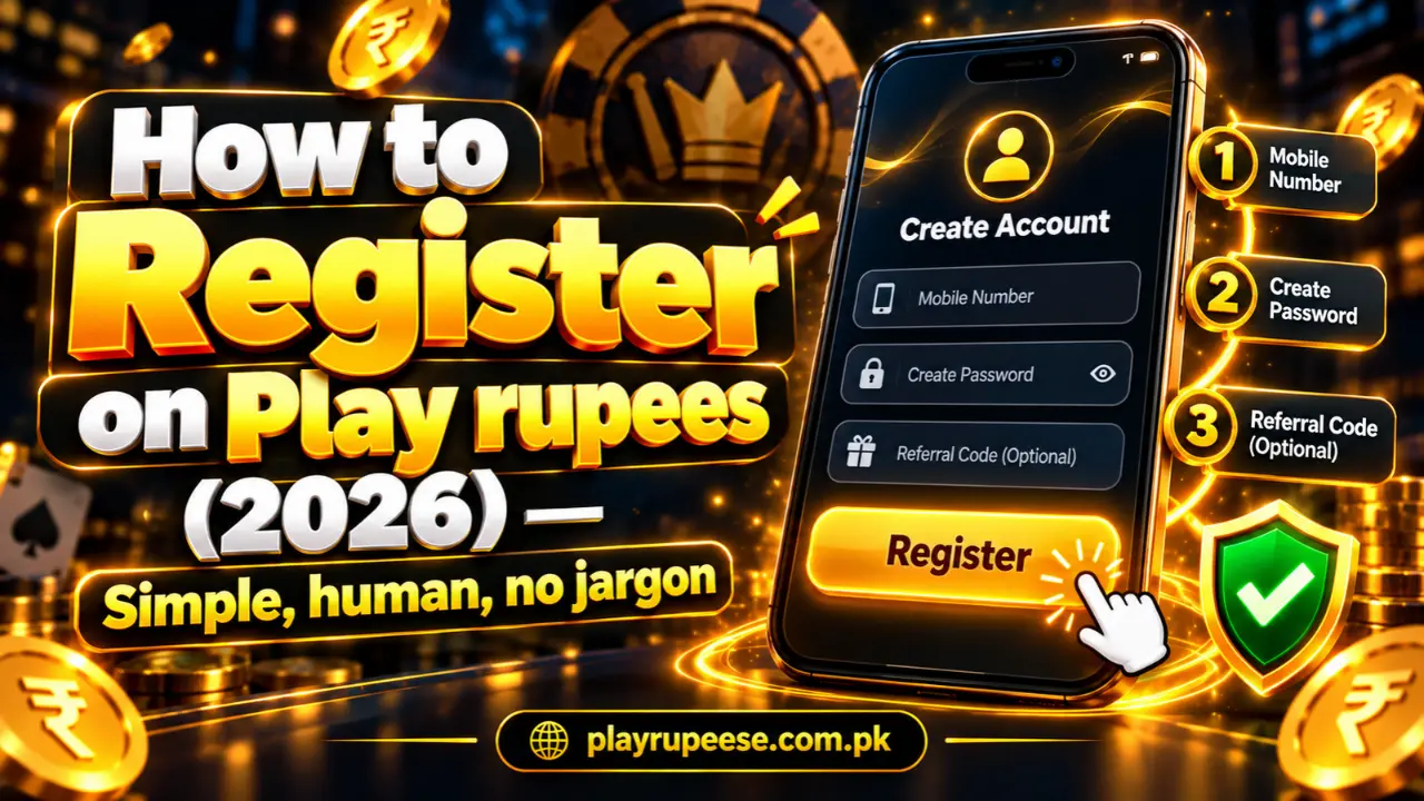 How to Register on Play rupees (2026) — Simple, human, no jargon